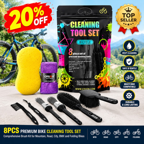 8pcs bike cleaning - cleaning, set