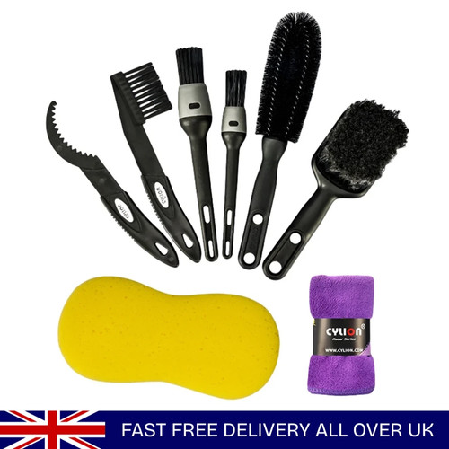 Bike cleaning brush set - brush,