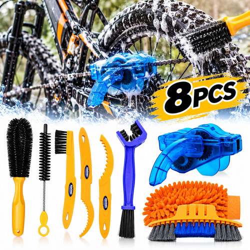 8pcs bike cleaning kit - 8pcs, bicycle